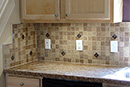 Ceramic and Glass Inlay Tile Backsplash - 1j