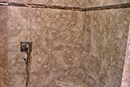 Natural Stone Shower with <br>Decorative Glass Tile - 2b
