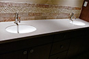 Mosaic Tile and Natural Stone <br>Bathroom Vanity Backsplash - 2c